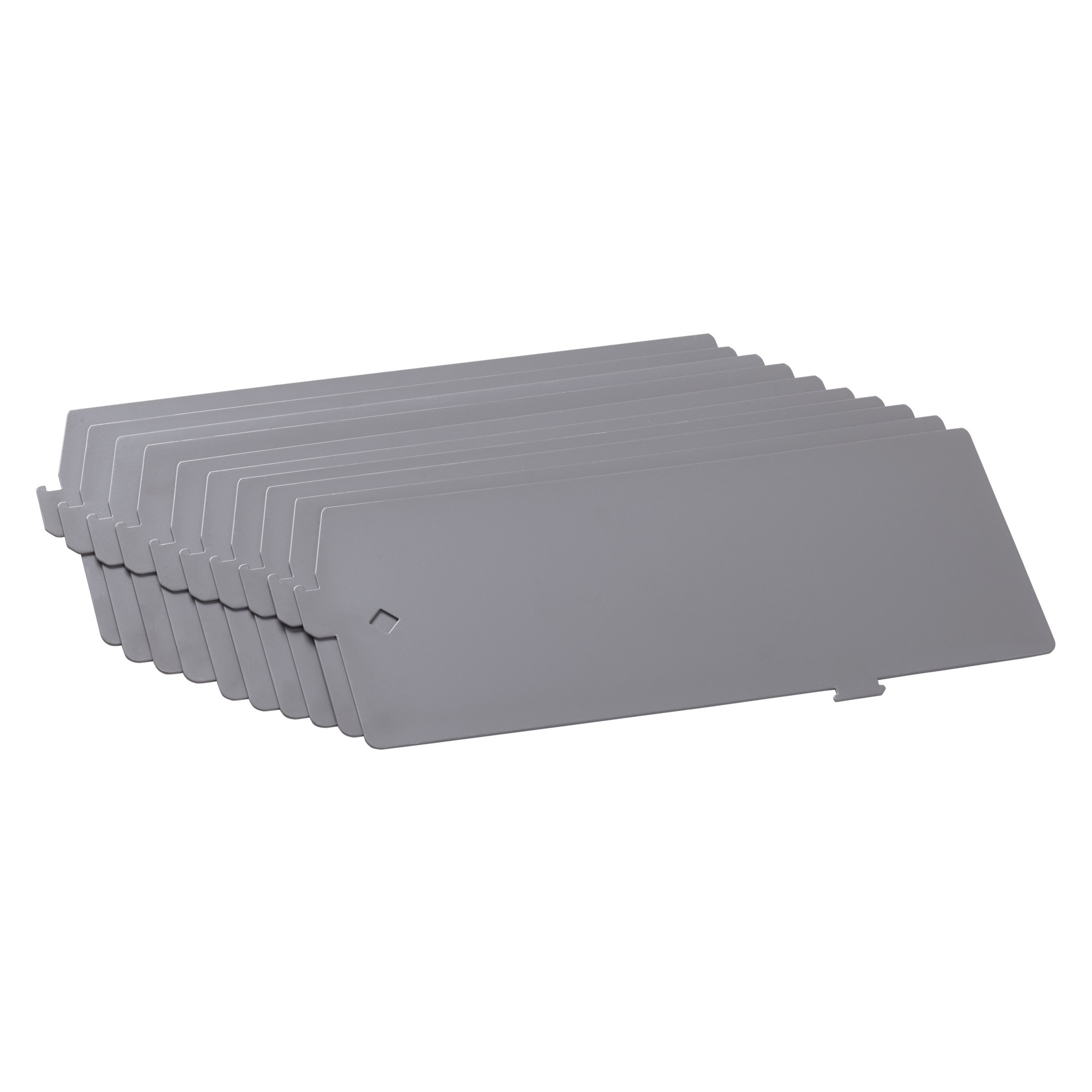 Hirsh Industries, Lateral Divider Kit, 10-pack, Width 0.042 in, Depth 12.375 in, Height 5 in, Model# 15299